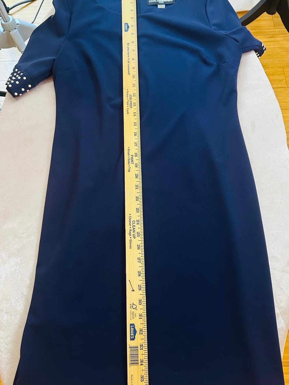 Karl Lagerfeld Purple Backless Sheath Dress - Picture 8 of 10